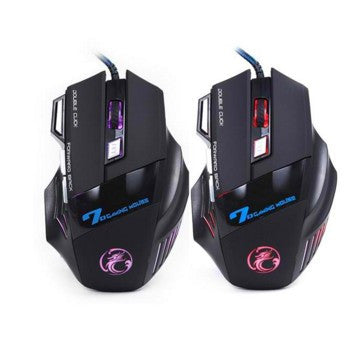 Gaming Mouse 7 Button 5500 DPI LED Optical USB Wired Computer Mouse