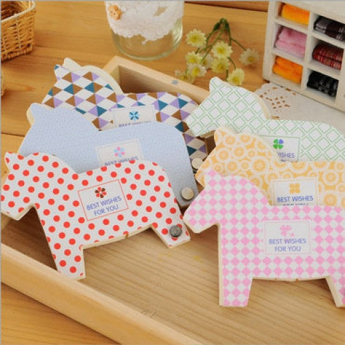 Gift Unusual Office Paper Products-60 Pages Mini Horse Shaped Memo Note Pad